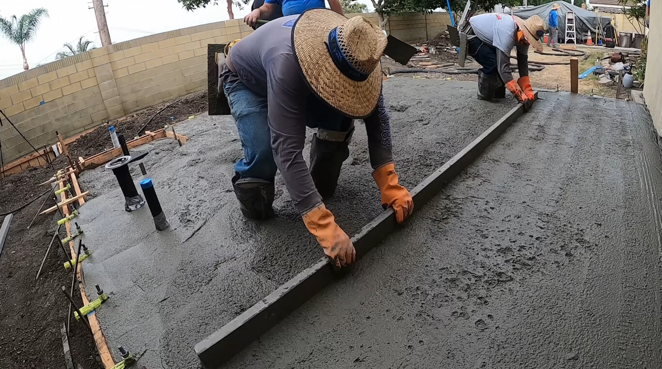 Professional concrete contractors at work in Mission Viejo, CA