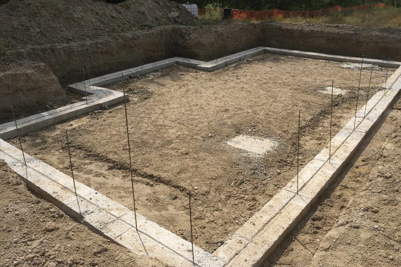 Concrete footings in Mission Viejo, CA