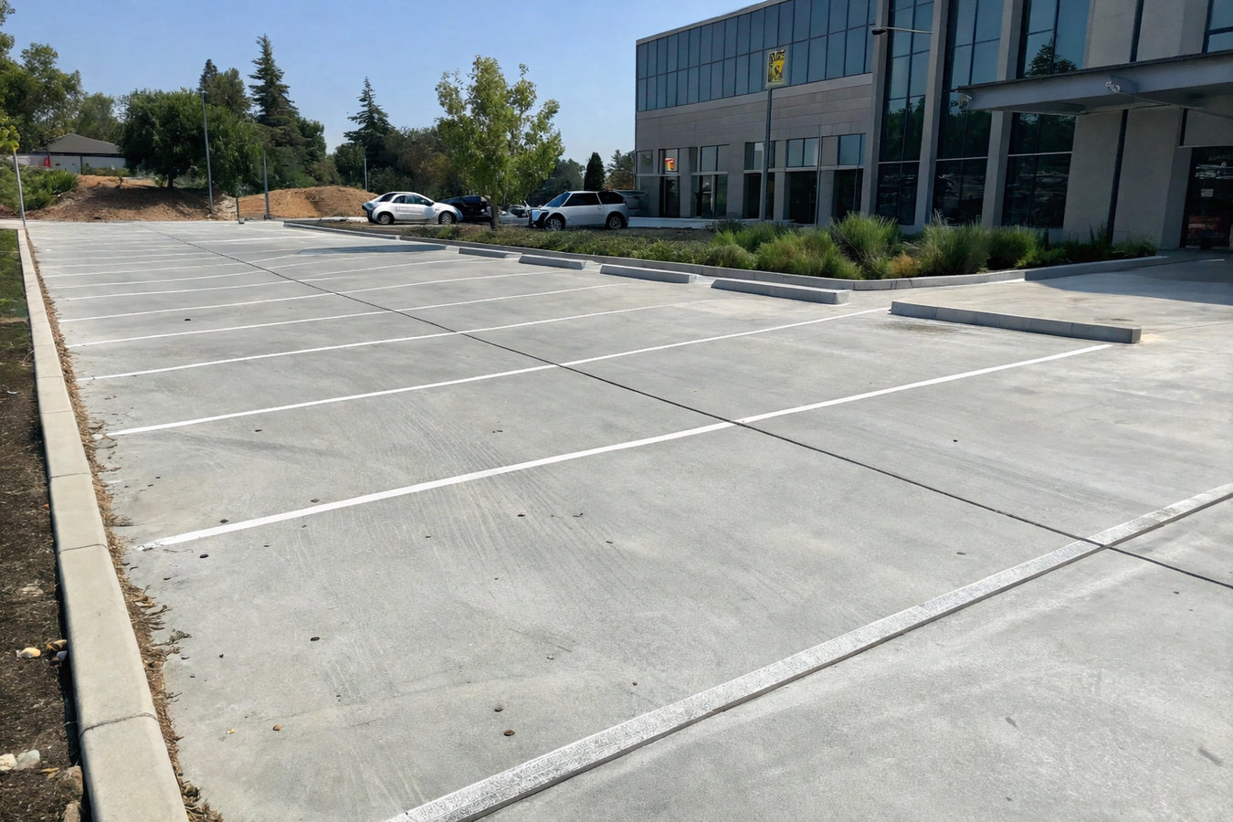 Concrete parking lot building in Mission Viejo, CA